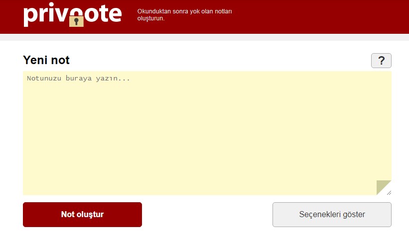 privnote faydalı bir site