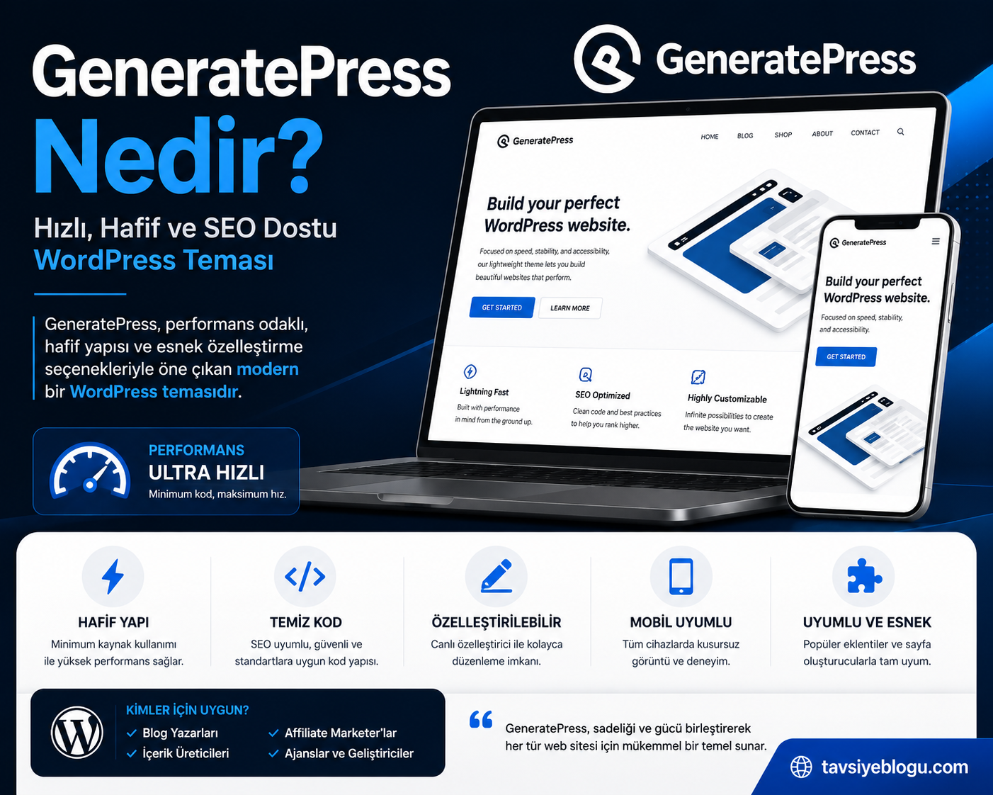 GeneratePress nedir