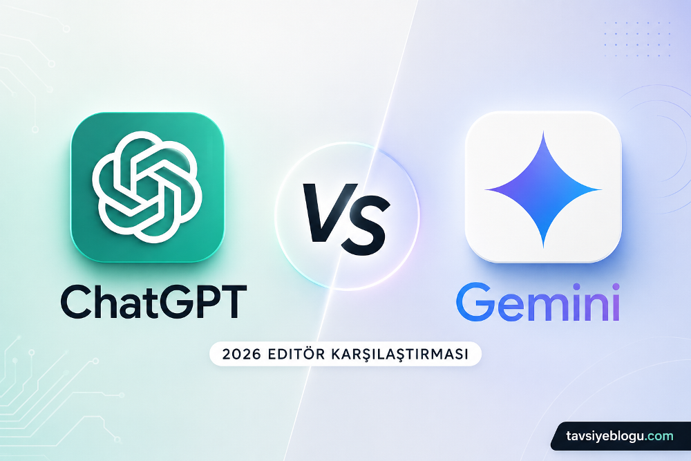 ChatGPT ve Gemini Karşılaştırma (2026 Editör Değerlendirmeleri)